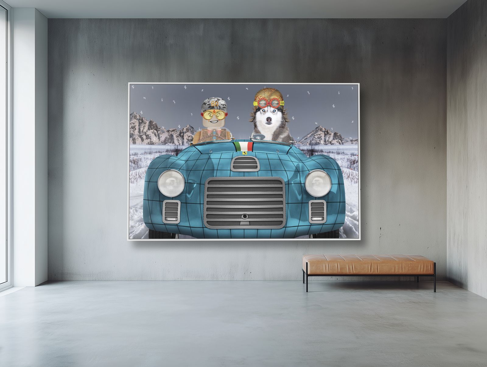 Abstract texture detail using natural pigments by Camila Fenster